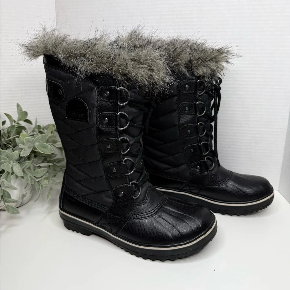 Sorel TOFINO™ II Women's Waterproof Boot Black Calf High Outdoor Boots W Size 6